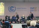 在埃及举行的COP27会议上，总理里什·苏纳克跑下了舞台。