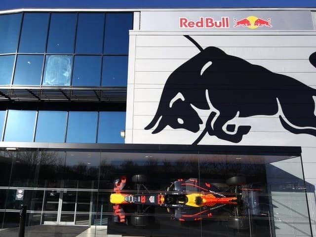 The Red Bull campus is at Tilbrook in Milton Keynes