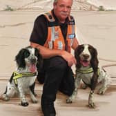 David Bentley with his beloved dogs
