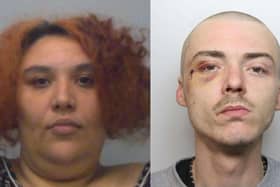 Stacey Theobald and Charlie Scheel-Kruger have both been jailed for robbery in Milton Keynes